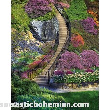 Springbok Puzzles Garden Stairway 500 Piece Jigsaw Puzzle Large 23.5 Inches by 18 Inches Puzzle Made in USA Unique Cut Interlocking Pieces B00I0BPBVY